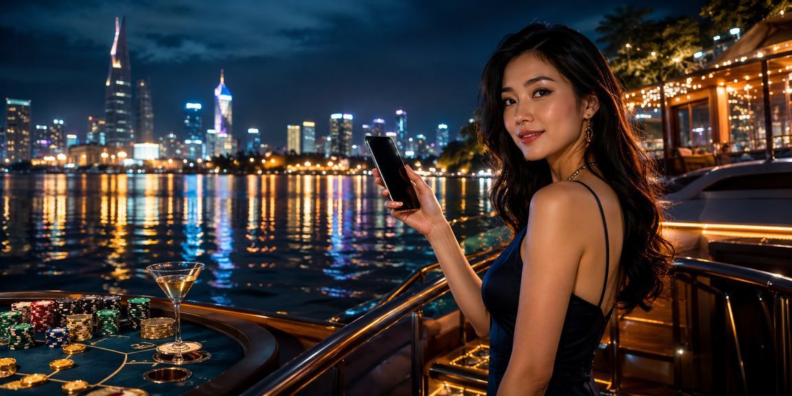 Người chơi card game tại Đà Lạt với giao diện bài Việt Nam trên smartphone